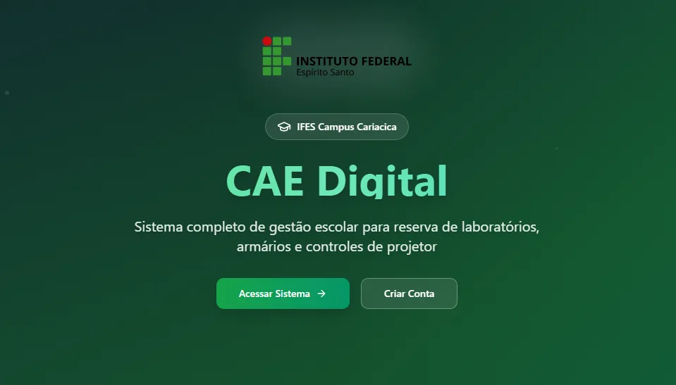 CAE Digital — interface